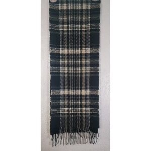 D&Y SOFTER THAN CASHMERE  PLAID SCARF BLACK , BROWN, BEIGE